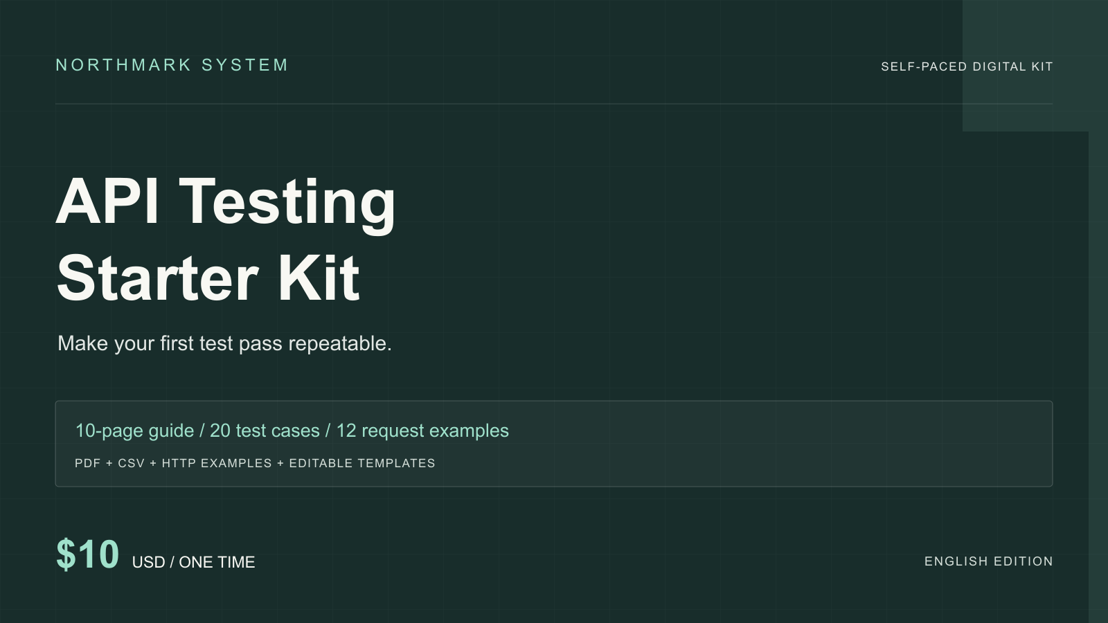 Cover of the API Testing Starter Kit