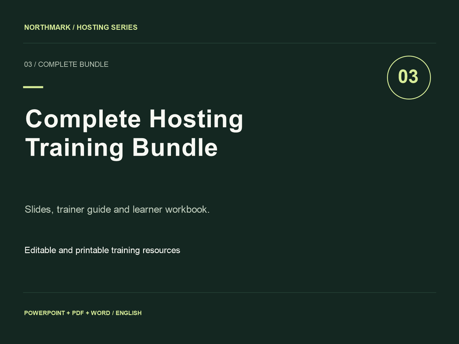 Complete Hosting Training Bundle cover