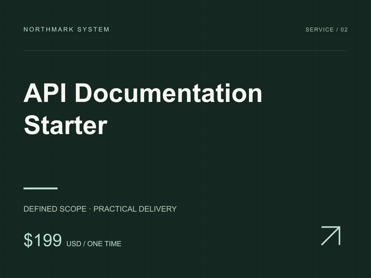 API Documentation Starter service cover