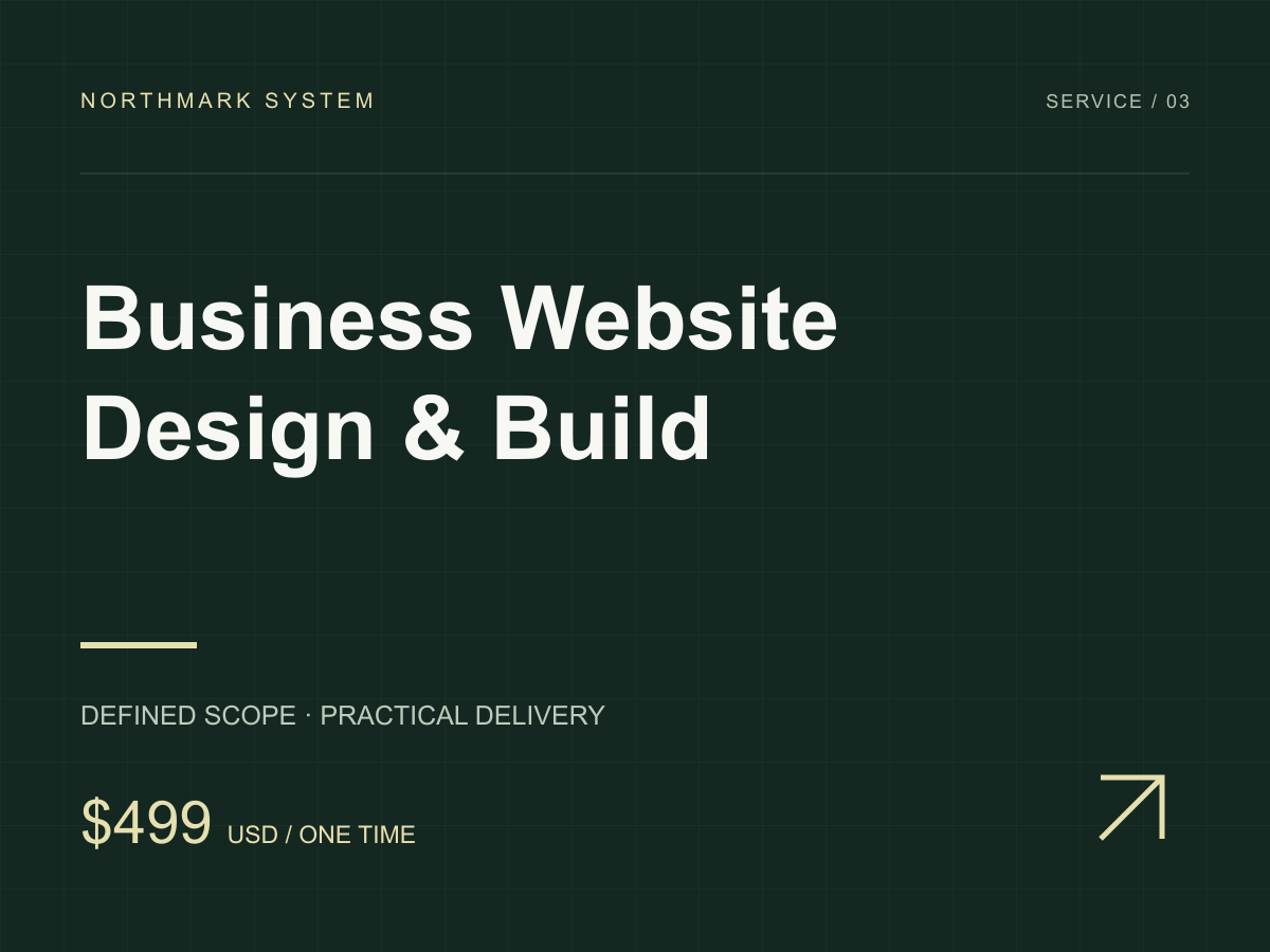 Business Website service cover