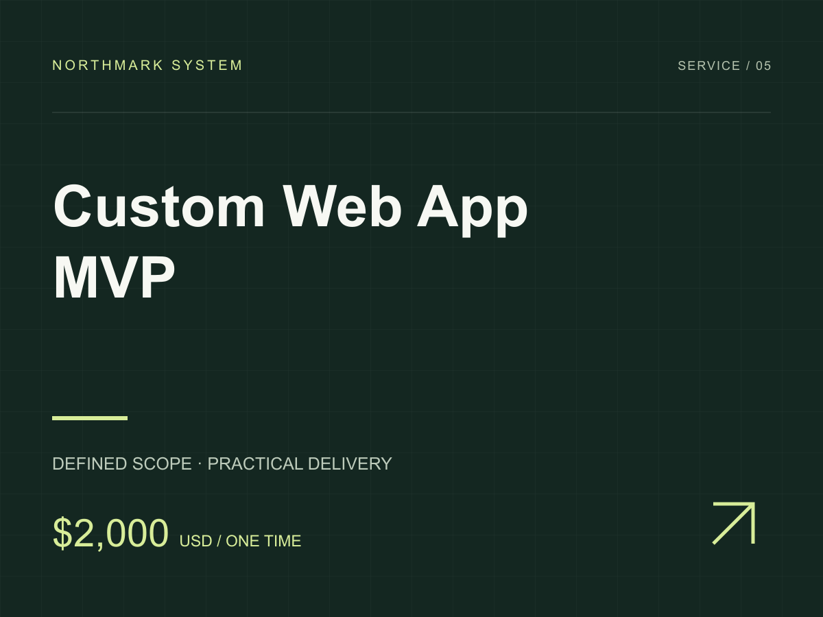 Custom Web App MVP service cover